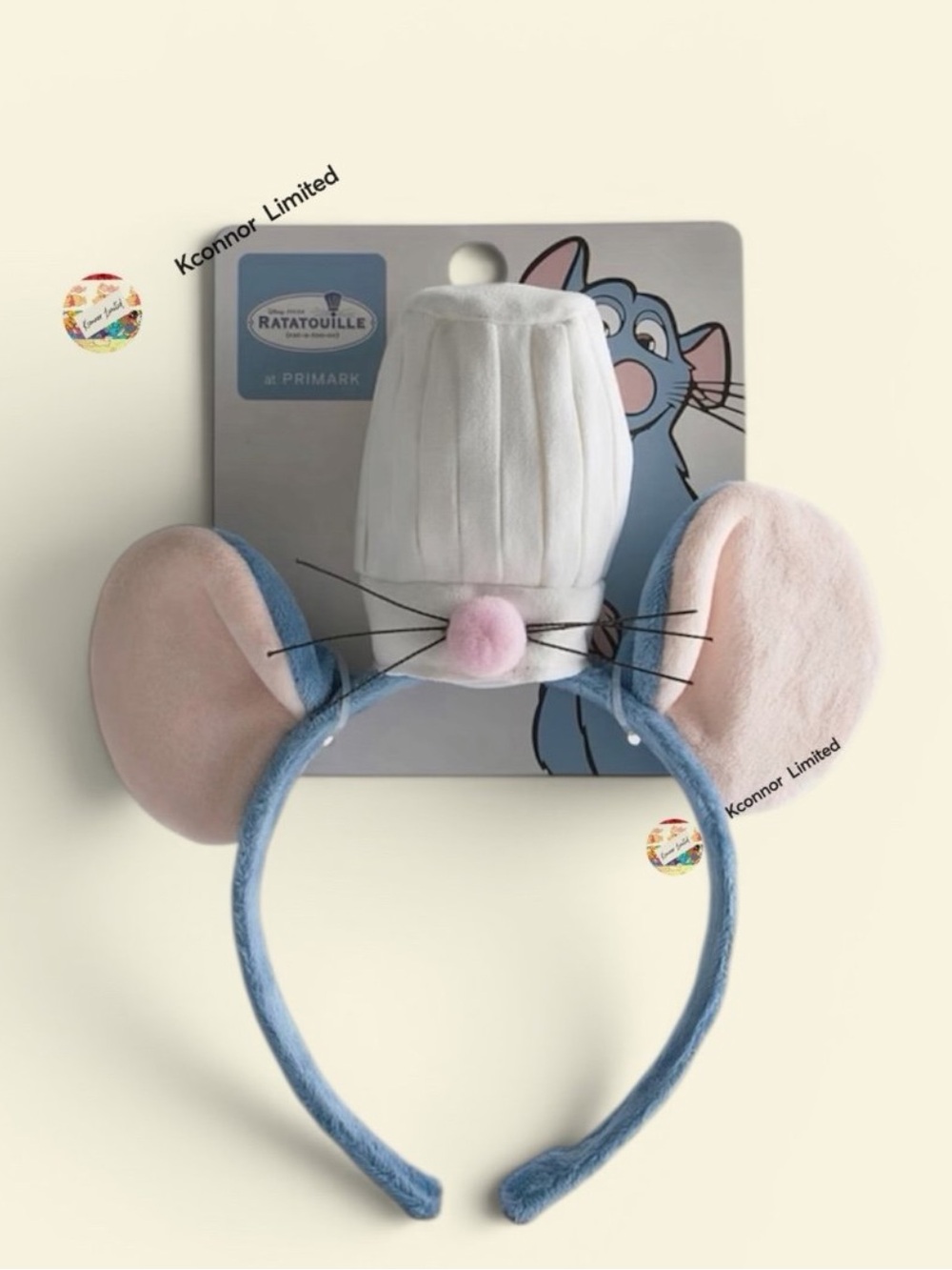 Disney Ratatouille Plush Mouse Ear Headband - Blue & Pink